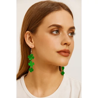 Szerencsehozó lóherés fülbevaló