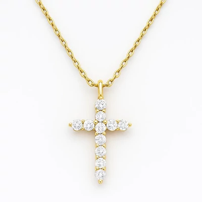 Aranyozott kereszt nyaklánc