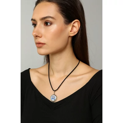 Arcane - Ekko és Powder kék rózsa nyaklánc