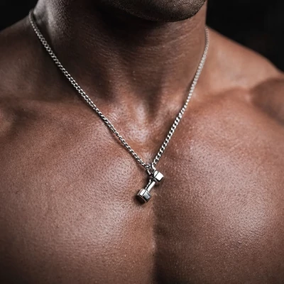 Acél Szent Mihály védelmező nyaklánc