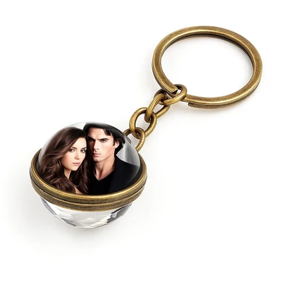 Vámpírnaplók Elena-Stefan kulcstartó