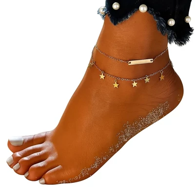 Kétsoros csillagos bokalánc