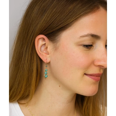 Háromgyöngyös fülbevaló