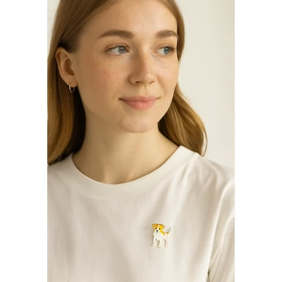 Fém Jack Russel kitűző