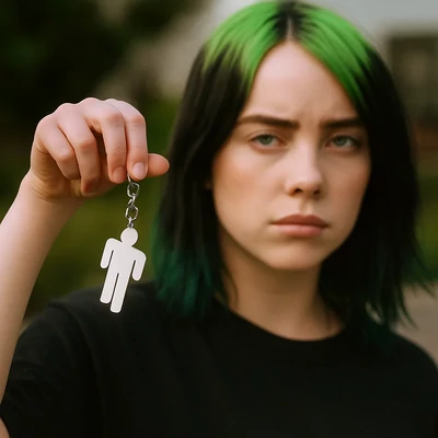 Billie Eilish kulcstartó