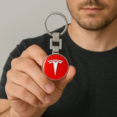 Tesla kulcstartó