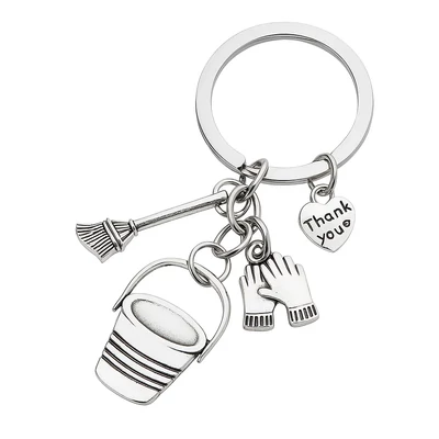 Takarító kulcstartó