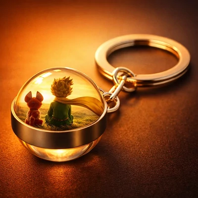 Üveges Kis herceg kulcstartó