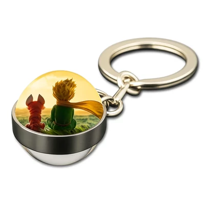 Kis herceg kulcstartó 3D üveglencsével