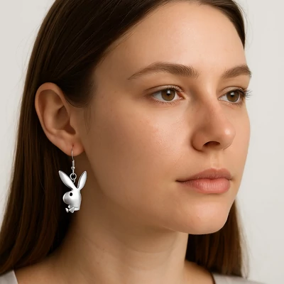 Playboy nyuszis fülbevaló