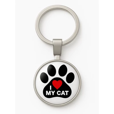 Szeretem a cicámat kulcstartó