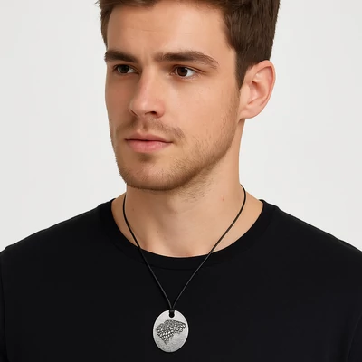 Trónok harca farkasfej medál bőrszíjon