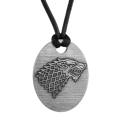 Trónok harca farkasfej medál bőrszíjon