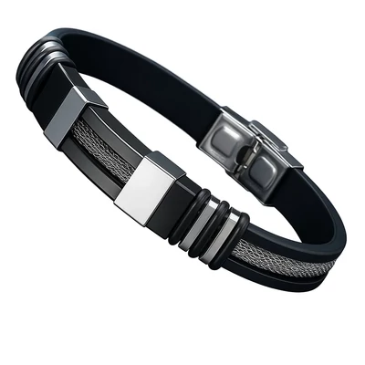 Acél férfi karkötő