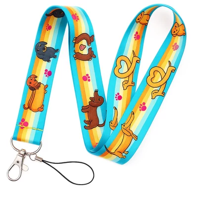 Tacskós nyakbaakasztós kulcstartó