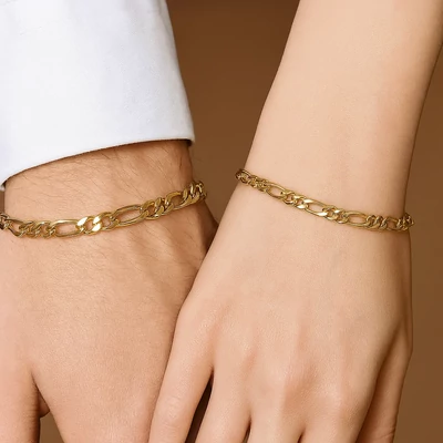 Finom aranyozott acél karkötő