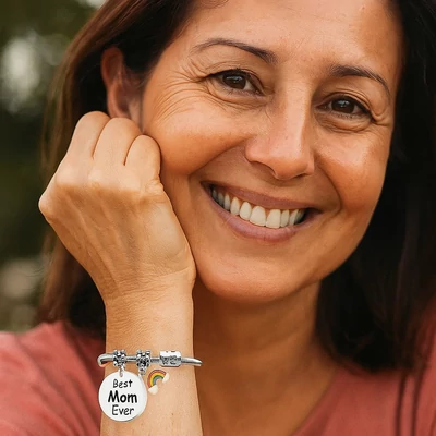 Acél &amp;quot;A legjobb anya&amp;quot; karkötő