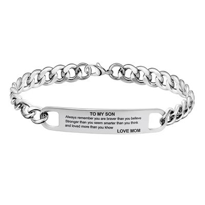 Acél &amp;quot;Fiamnak&amp;quot; karkötő