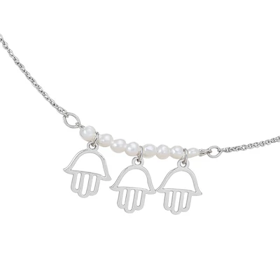 Acél három hamszás bokalánc