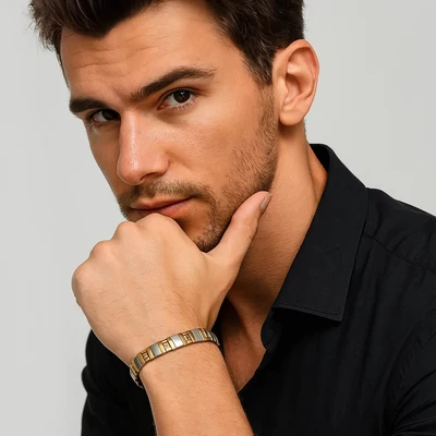 Acél mágneses karkötő