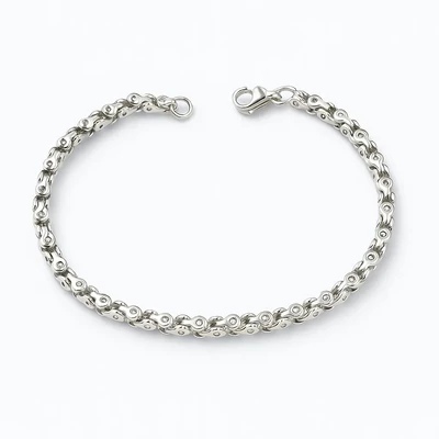 Vékony acél karkötő