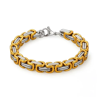 Acél fonott karkötő