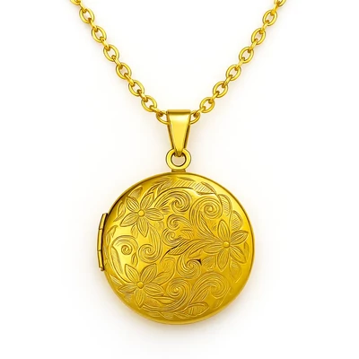 Acél fényképtartós nyaklánc