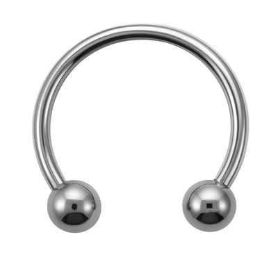 Acél patkó piercing