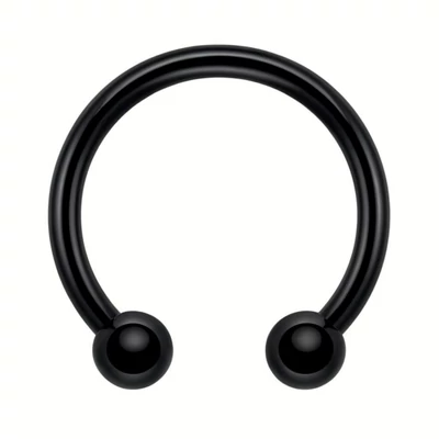 Acél patkó piercing