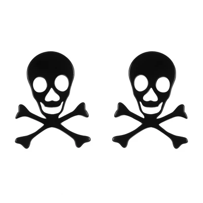 Acél koponyás fülbevaló