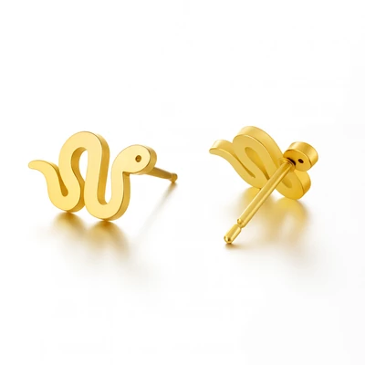 Acél kígyó fülbevaló