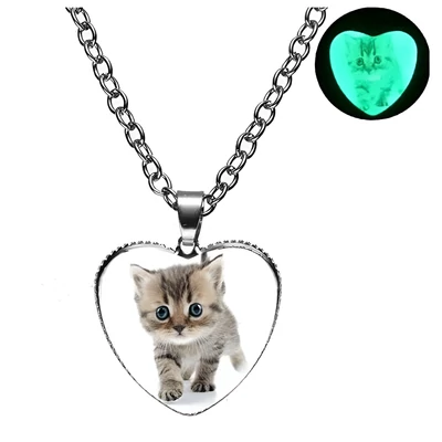 Világító cicás nyaklánc