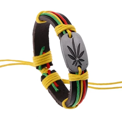 Marihuánás reggae karkötő