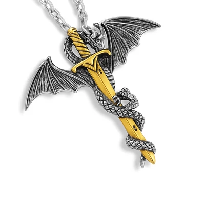 Sárkány a kardon nyaklánc