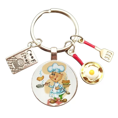 Szakács kulcstartó