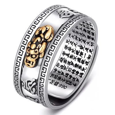 Pixiu buddhista gyűrű