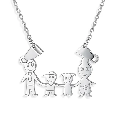 Acél család nyaklánc