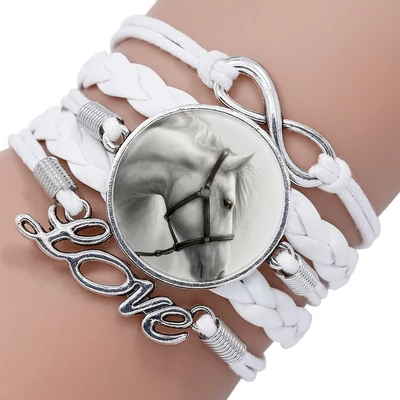 Ötsoros lovas karkötő