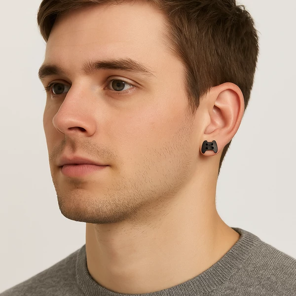 Acél gamer fülbevaló modell