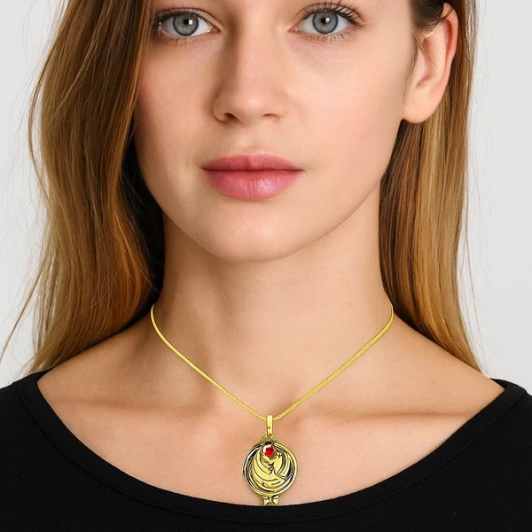 Vámpírnaplók Elena nyaklánc (arany színű) modellen