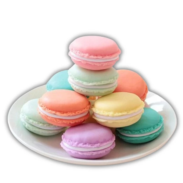 Színes macaron ékszeres doboz oldalnézetben