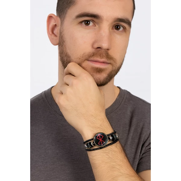 Berserk bőr karkötő modell