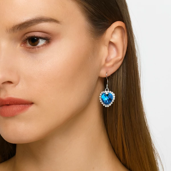 Titanic "Az óceán szíve" fülbevaló modellen