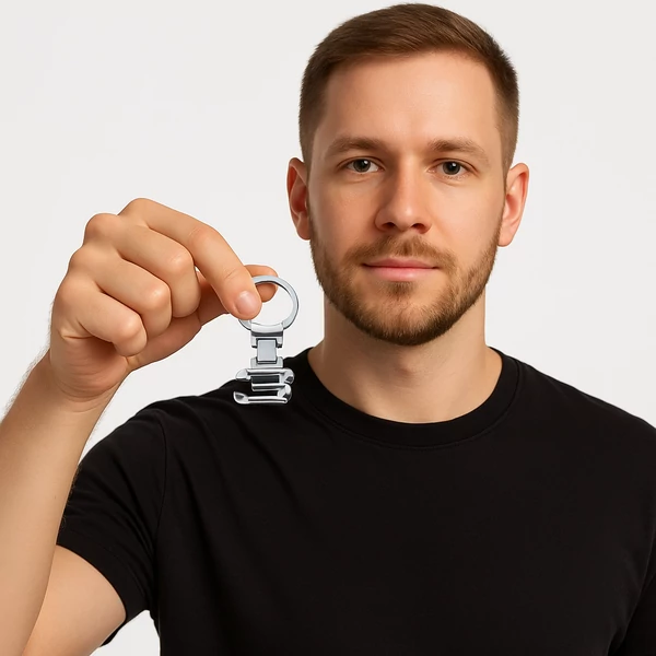 BMW 3 kulcstartó kézben