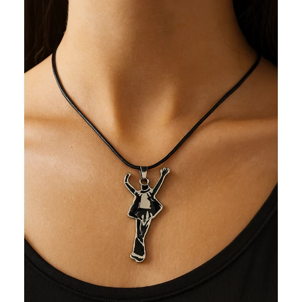 Michael Jackson táncos nyaklánc nyakban