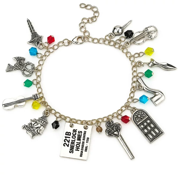 Sokmedálos Sherlock Holmes karkötő