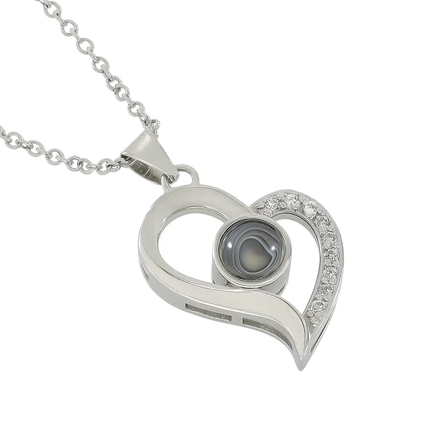 Projektoros szív alakú szerelem nyaklánc