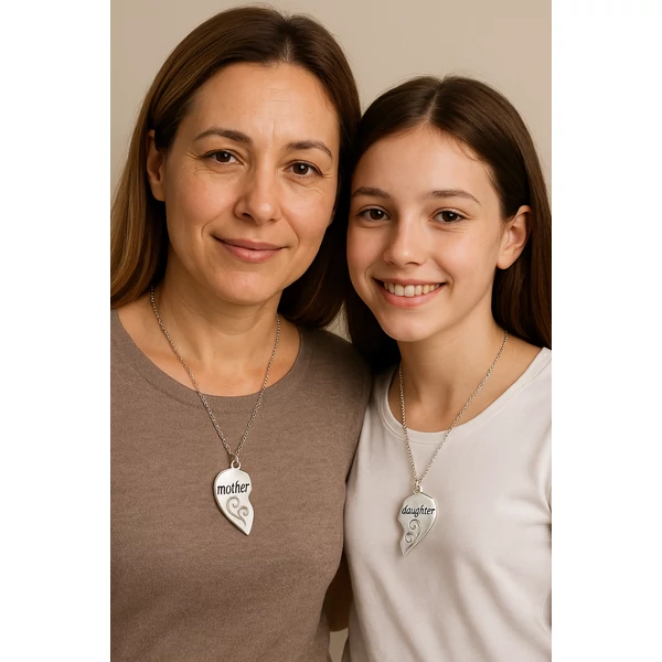 Anya-lánya páros nyaklánc nyakban