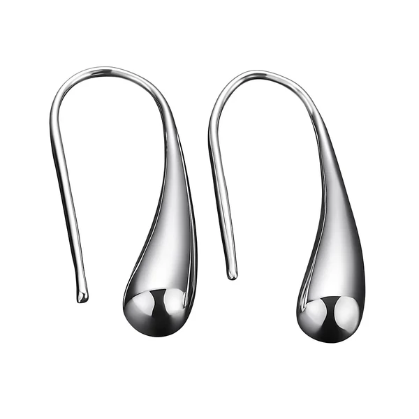 Ezüst csepp fülbevaló