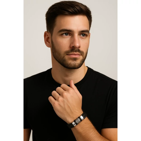 Férfi bőr karötő "Jim" modellen